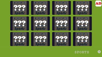 Memory Game - Sports 002 पोस्टर