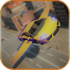 ikon futuristic flying car 3d