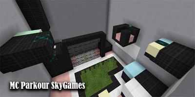 Map MC Parkour SkyGames Minecraft পোস্টার
