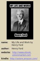 My Life and Work by Henry Ford poster