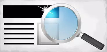 magnifying glass with light