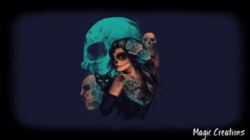 Mexican Skull Wallpaper imagem de tela 1
