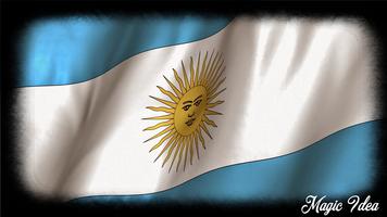 Argentina Flag Wallpaper capture d'écran 2