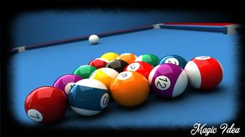 Billiards Wallpaper Affiche