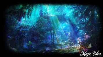 Fantasy Forest Wallpaper Affiche