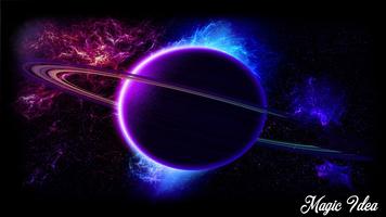 Saturn Wallpaper Affiche