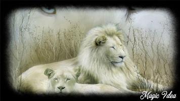 White Lion Wallpaper 스크린샷 2