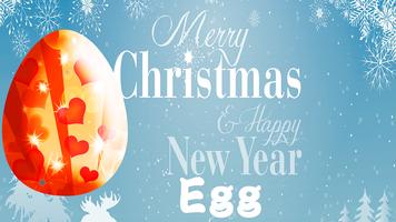 Egg Peinture de Noël Affiche