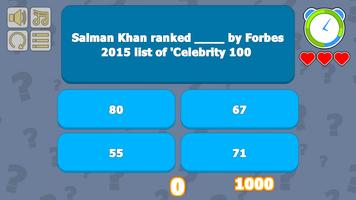 Salman Khan Quiz capture d'écran 1