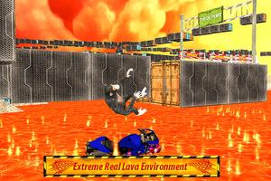 Super Off Road Bike Lava Stunt de los simios captura de pantalla 3