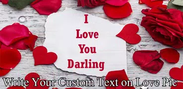 Write Text on Love Pic