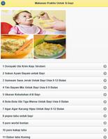 Makanan Praktis Untuk Si bayi Poster
