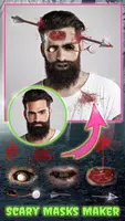 Zombie Bildbearbeitung 😨 Gesichtsmasken App Screenshot 2