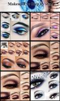 پوستر Makeup Eye Step by steps