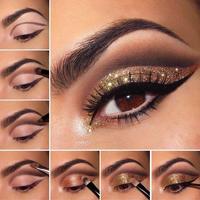 Makeup Step by step Tutorial 2018 (Face eyes lips) скриншот 3