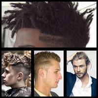 odern style of men's hair Affiche