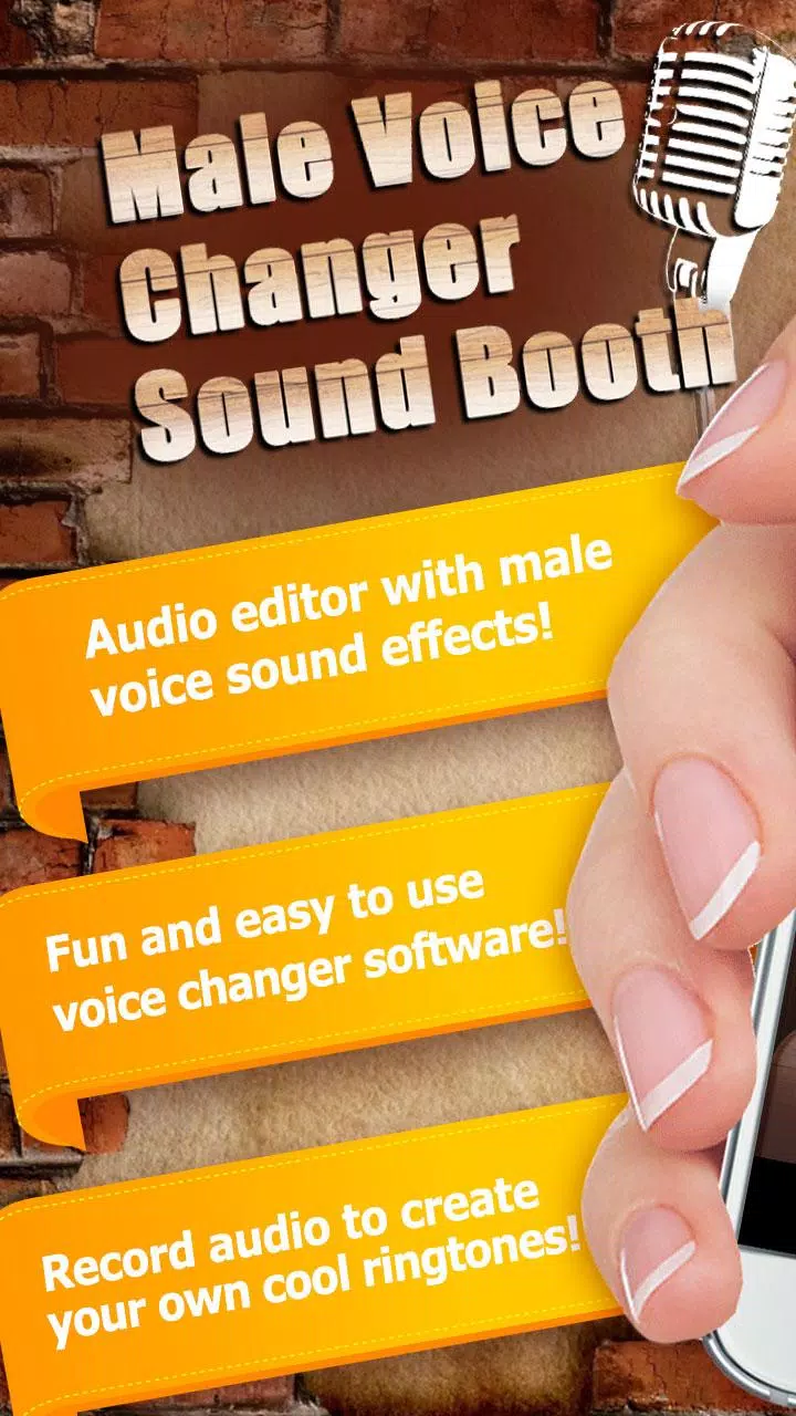 Sound of text male voice