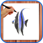 Draw  Fish  for  kids ikona
