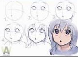 Manga drawing Affiche