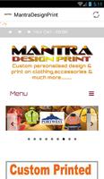 Mantra Design Print الملصق