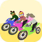 Masha vs Peppy and Bear World Racing Game icône