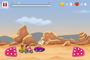 Masha vs Peppy and Bear World Racing Game تصوير الشاشة 1