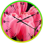 Tulips Clock Live Wallpaper ikon