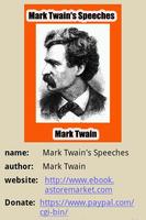 Mark Twain's Speeches 海报