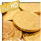Falling Coins Wealth 3D LWP icône
