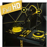 Yellow Black DJ Music Live WP