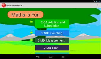 Second Grade de mathématiques capture d'écran 1