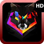 Abstract Wolf Wallpaper ikon