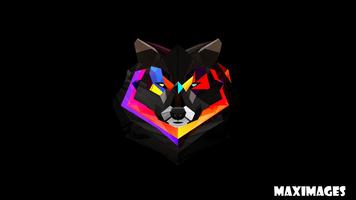 Abstract Wolf Wallpaper syot layar 2