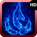 Blue Fire Wallpaper