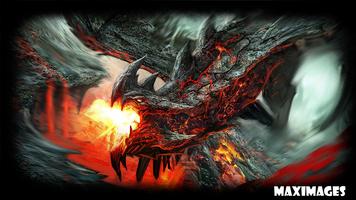 Fire Dragon Wallpaper plakat