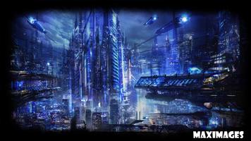 Future City Wallpaper ภาพหน้าจอ 1