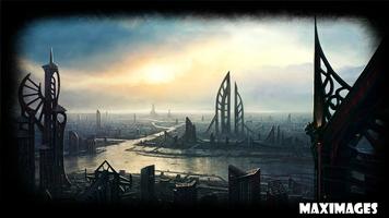 Future City Wallpaper imagem de tela 2