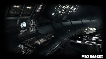 Spaceship Dashboard Wallpaper-poster