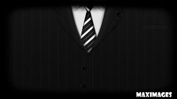 Suit Wallpaper Affiche