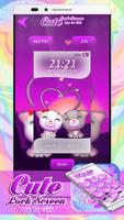 Cute Lock Screen App for Girls اسکرین شاٹ 2