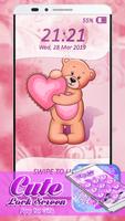 Cute Lock Screen App for Girls اسکرین شاٹ 3