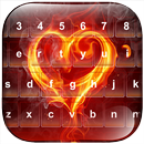 Cœur Flamme Clavier Thèmes APK