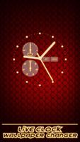 برنامه‌نما Live Clock Wallpaper Changer عکس از صفحه