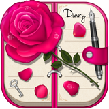 My Secret Rose Diary Theme آئیکن