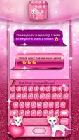 Pink Glitter Keyboard Design پوسٹر
