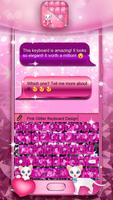 Pink Glitter Keyboard Design اسکرین شاٹ 1