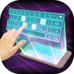 Hologramme 3D Clavier Simulé