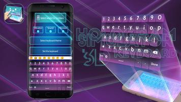 Hologram 3D Keyboard Simulated poster