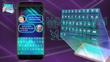 Hologram 3D Keyboard Simulated স্ক্রিনশট 2