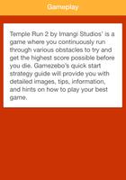 Guide for Temple Run capture d'écran 1